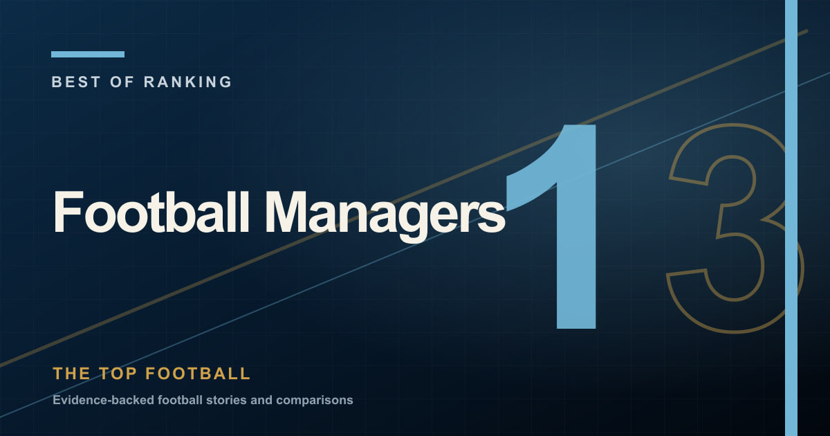 Football Managers Ranked editorial cover