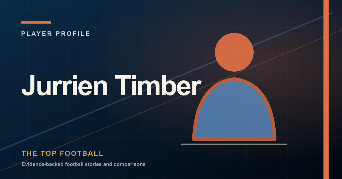 Jurrien Timber: The Defender Who Connects Arsenal's Lines editorial cover