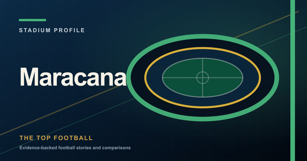 Branded editorial illustration of Maracana for its stadium profile