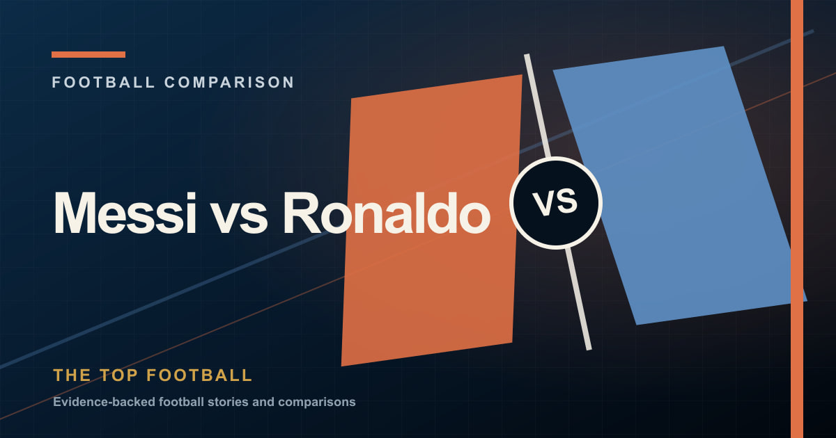 Messi vs Ronaldo editorial cover