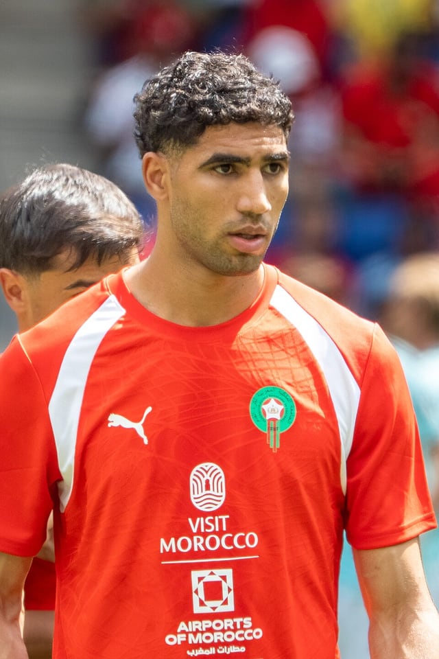 Achraf Hakimi football portrait