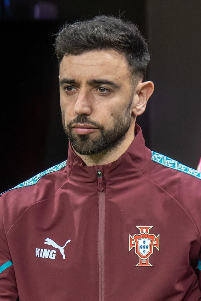 Bruno Fernandes football portrait
