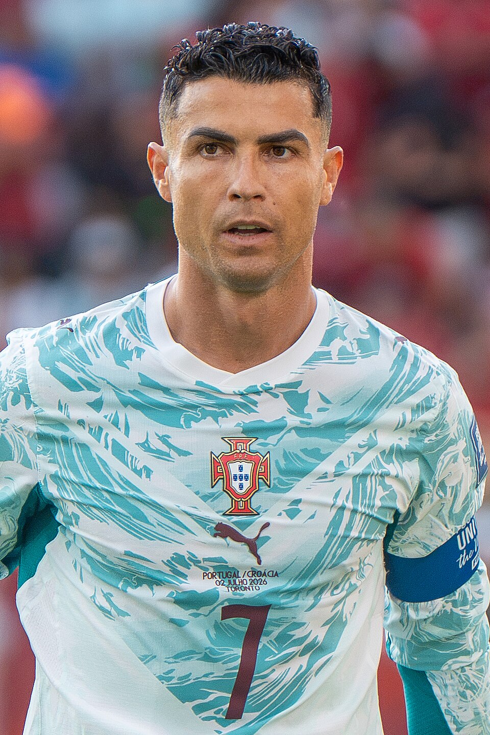 Cristiano Ronaldo football portrait