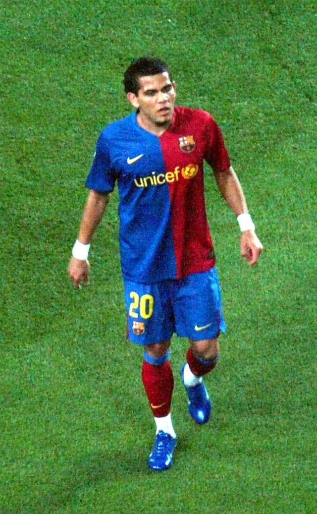 Dani Alves football portrait