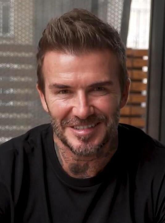 David Beckham football portrait