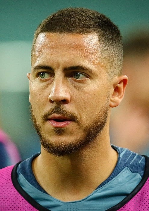 Eden Hazard football portrait
