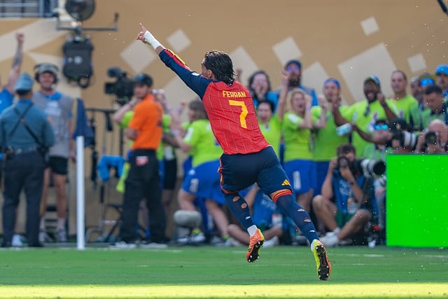 Ferran Torres football portrait