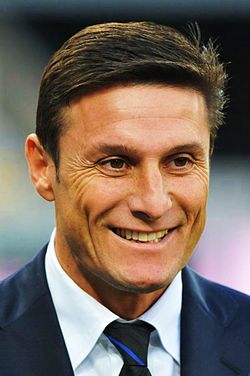 Javier Zanetti football portrait