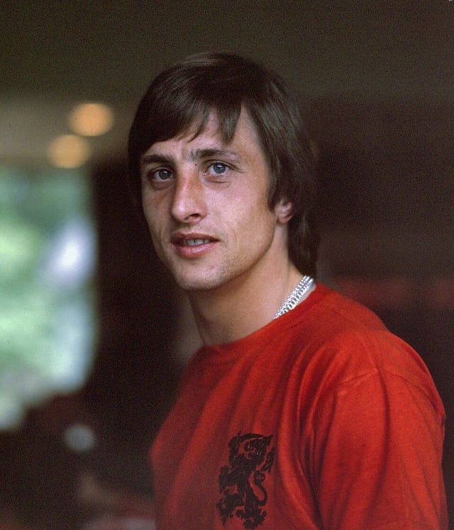 Johan Cruyff football portrait