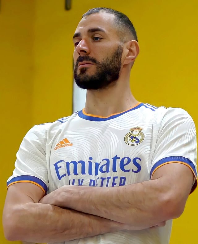 Karim Benzema football portrait