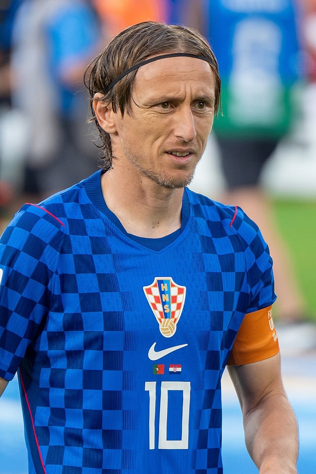 Luka Modrić football portrait