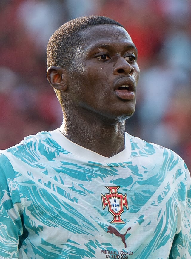Nuno Mendes football portrait