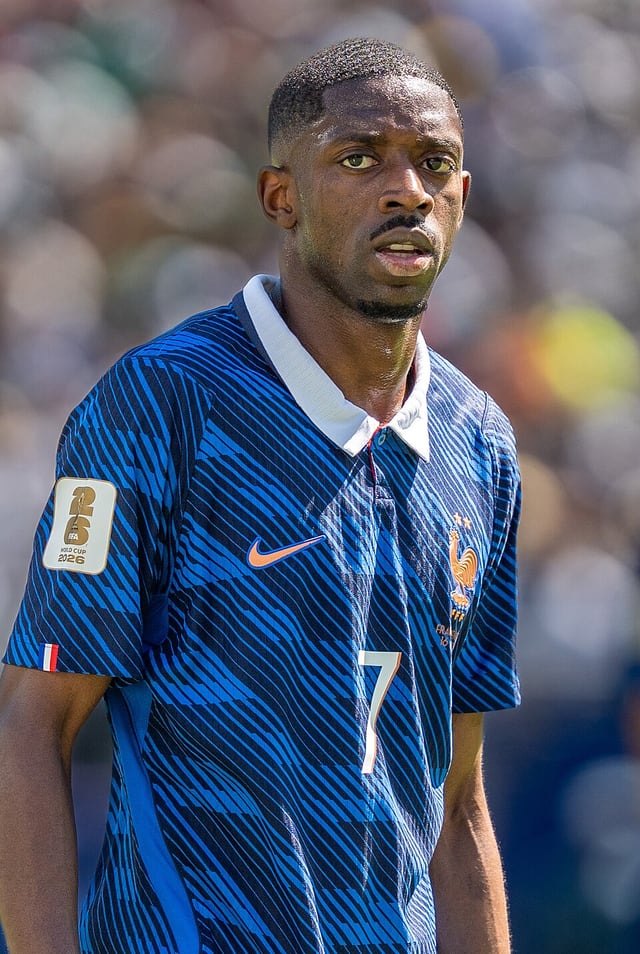 Ousmane Dembélé football portrait