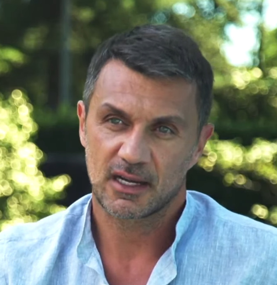 Paolo Maldini football portrait