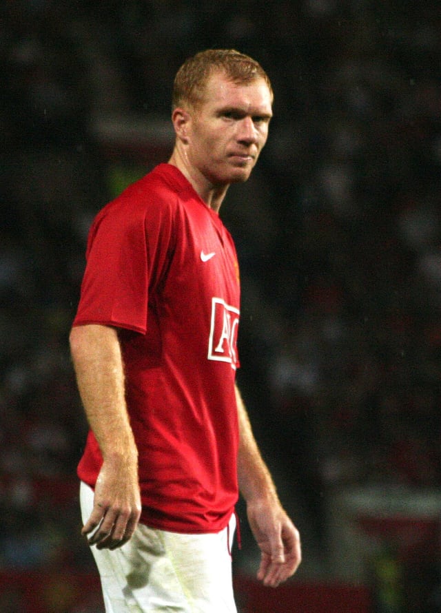 Paul Scholes football portrait