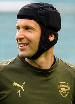 Petr Čech football portrait