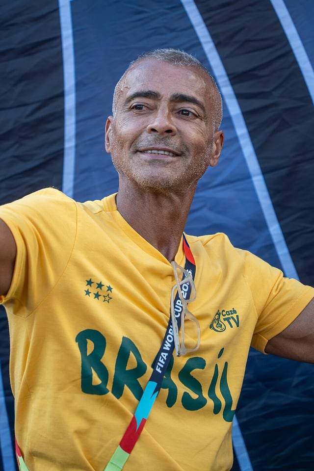 Romário football portrait