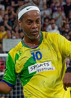 Ronaldinho football portrait