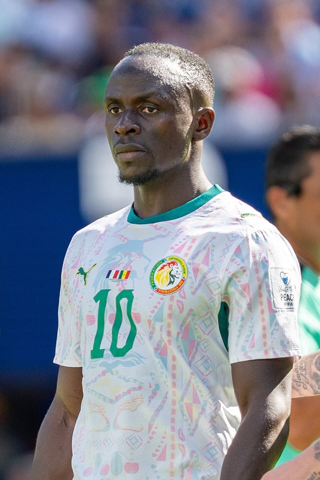 Sadio Mané football portrait