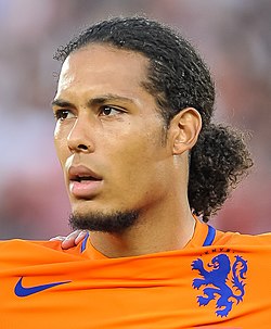Virgil van Dijk football portrait