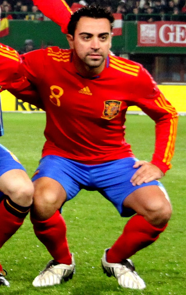 Xavi football portrait