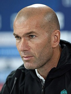 Zinedine Zidane football portrait